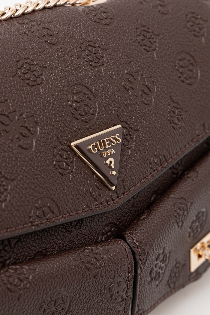 Guess torebka damska z imitacji skóry BLAKE brązowy HWPD22.22210