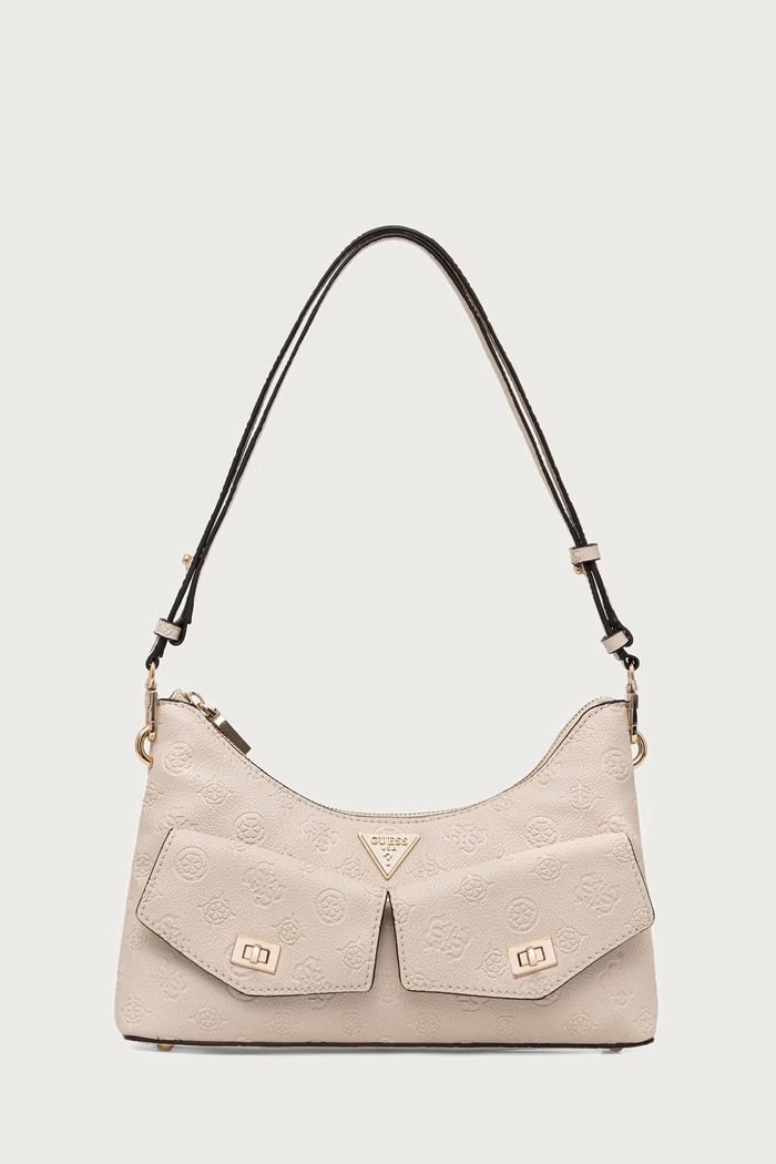 Guess torebka hobo damska z imitacji skóry BLAKE beżowy HWPD22.22180