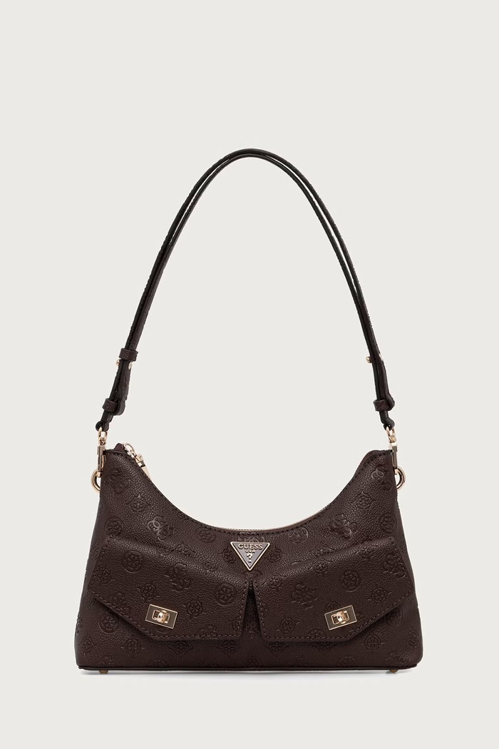 Guess torebka hobo damska z imitacji skóry BLAKE HWPD22.22180 brązowy AW26