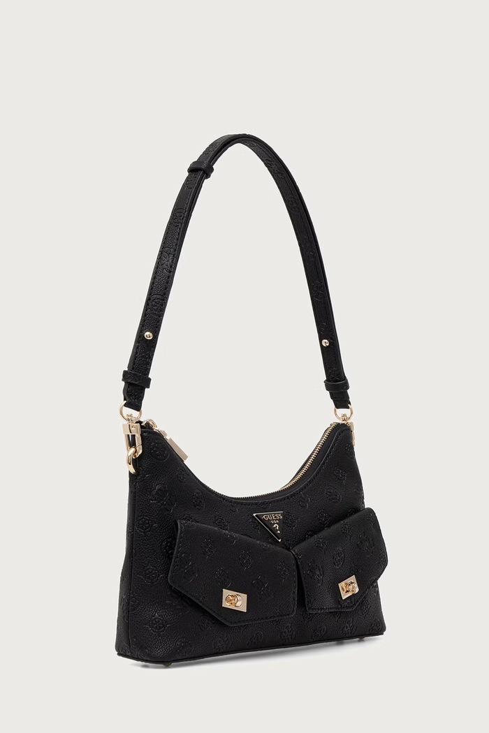 Guess torebka hobo damska z imitacji skóry BLAKE HWPD22.22180 czarny AW26