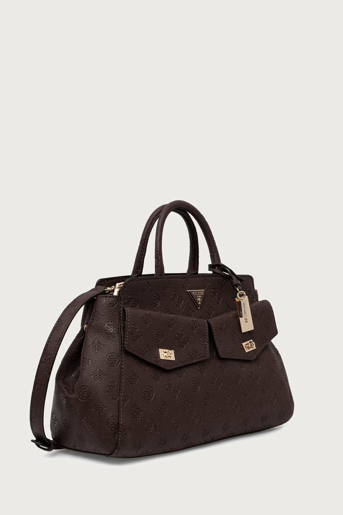 Guess torebka shopper damska z imitacji skóry BLAKE HWPD22.22070 brązowy AW26