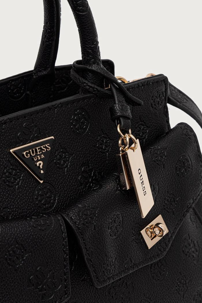 Guess nákupní taška dámská z imitace kůže BLAKE černá HWPD22.22070