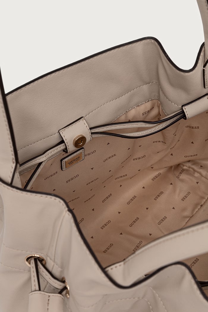 Guess torebka damska z imitacji skóry KARIMA HWNG22.49230 beżowy