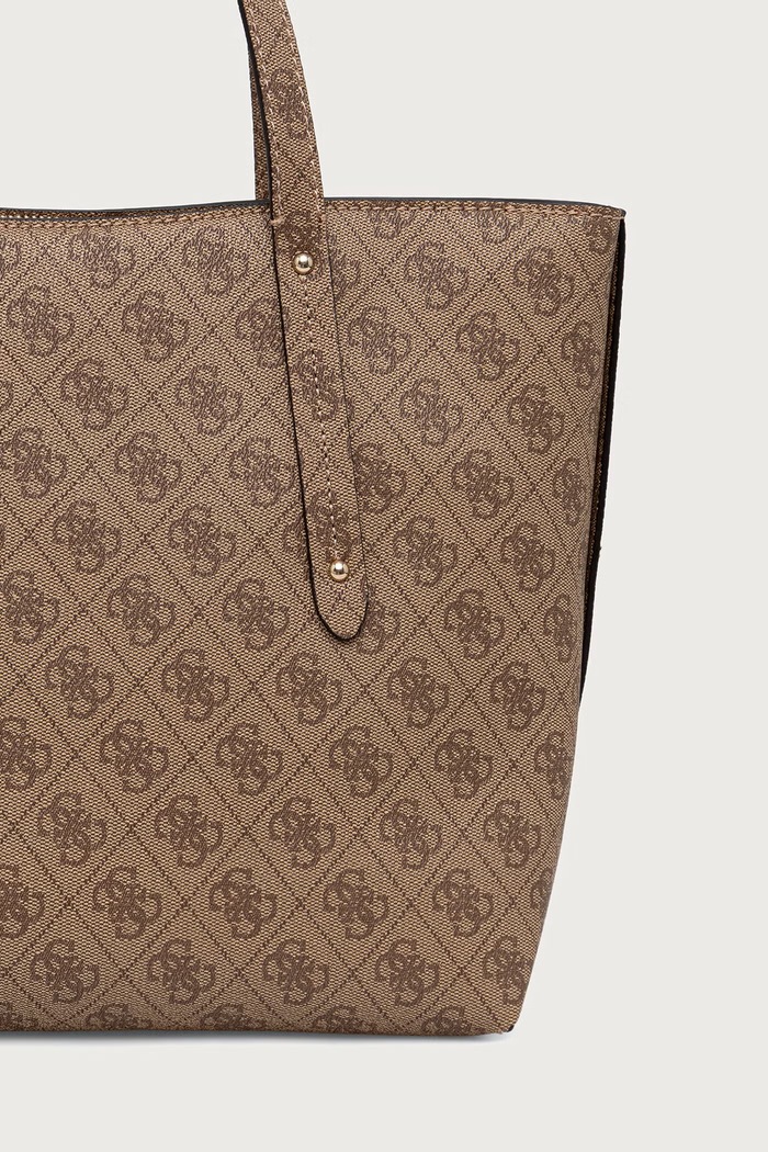 Akcesoria Guess torebka shopper damska z imitacji skóry BRENTON HWLG96.48240 beżowy