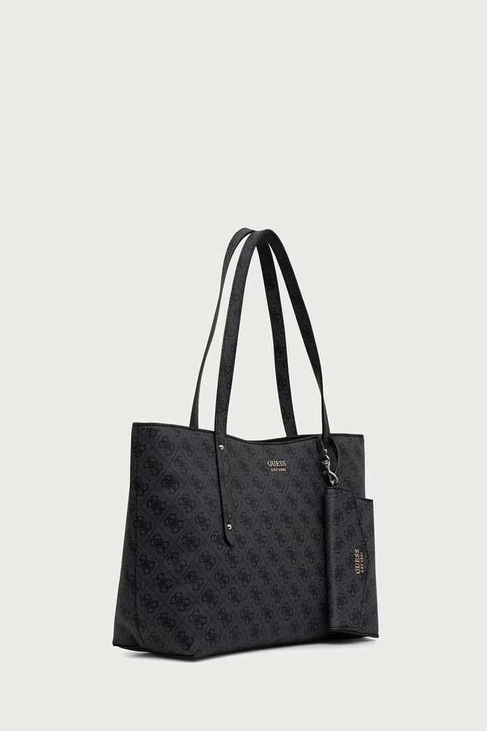 Guess torebka shopper damska z imitacji skóry BRENTON HWLG96.48240 szary AW26
