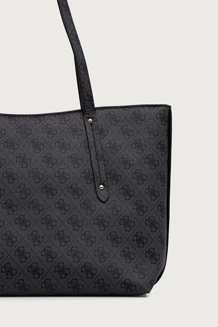 Akcesoria Guess torebka shopper damska z imitacji skóry BRENTON HWLG96.48240 szary