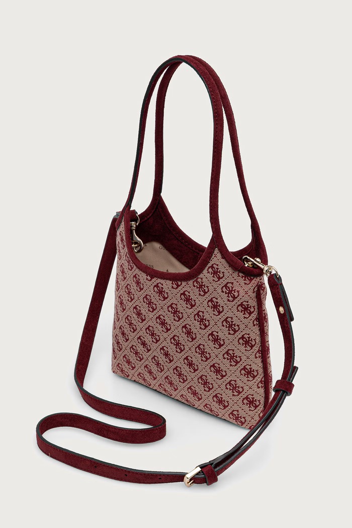 Akcesoria Guess torebka crossbody damska SAMANTHA HWJG23.13750 bordowy