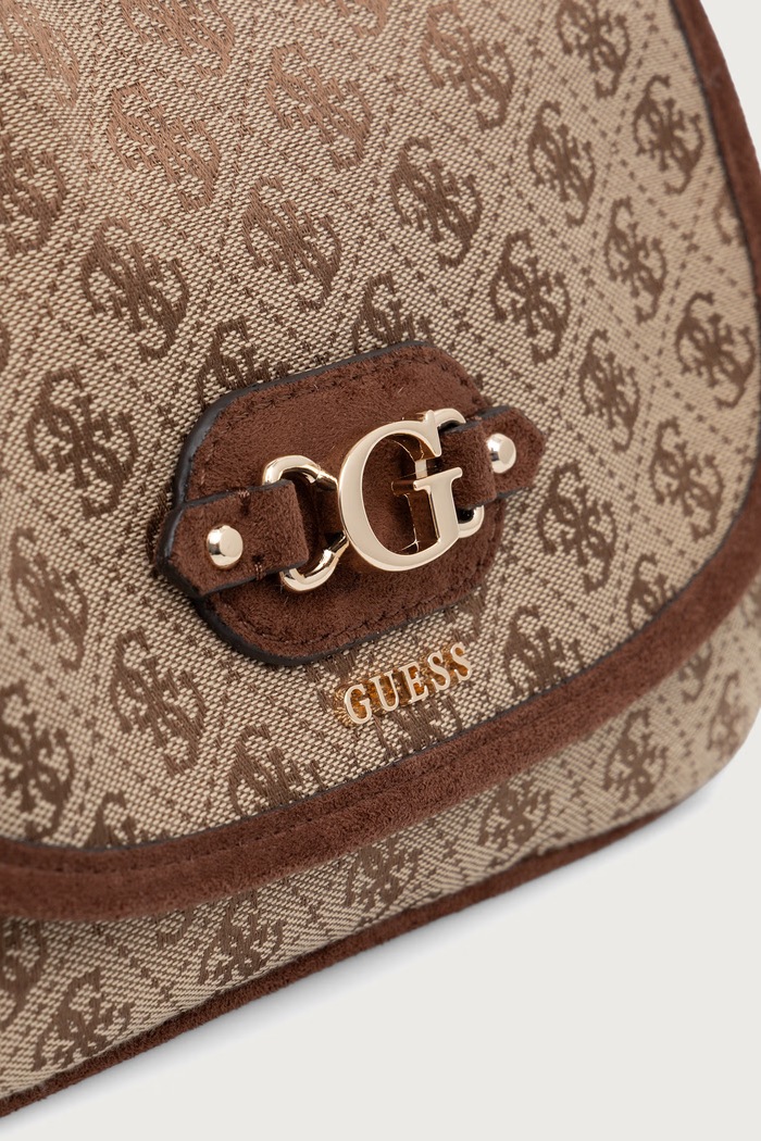 Akcesoria Guess torebka crossbody damska SAMANTHA HWJG23.13190 beżowy