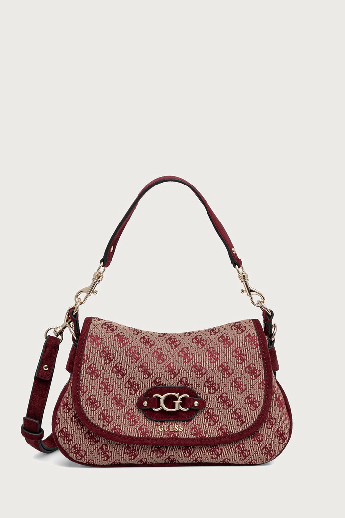 Guess torebka crossbody damska SAMANTHA bordowy HWJG23.13190