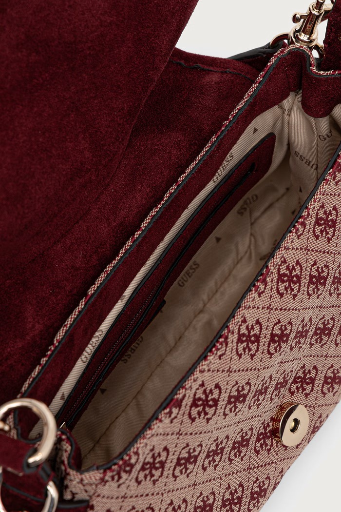 Guess torebka crossbody damska SAMANTHA HWJG23.13190 bordowy