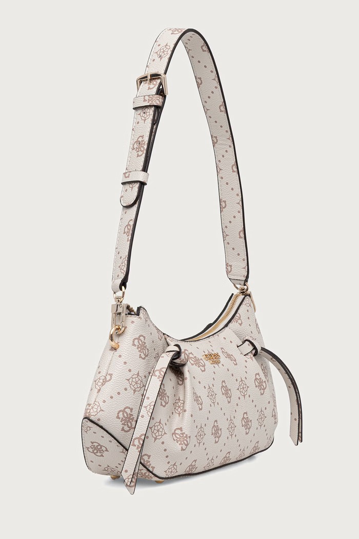 Guess torebka bagietka damska z imitacji skóry ALLEGRA HWGP24.89180 beżowy AW26