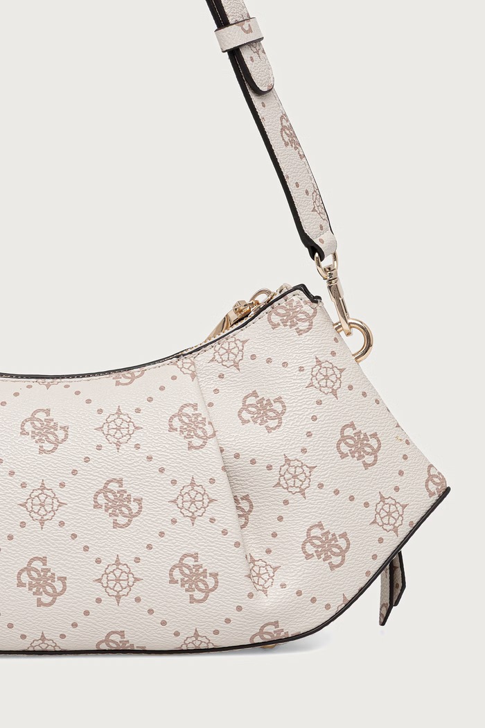 Guess torebka bagietka damska z imitacji skóry ALLEGRA beżowy HWGP24.89180