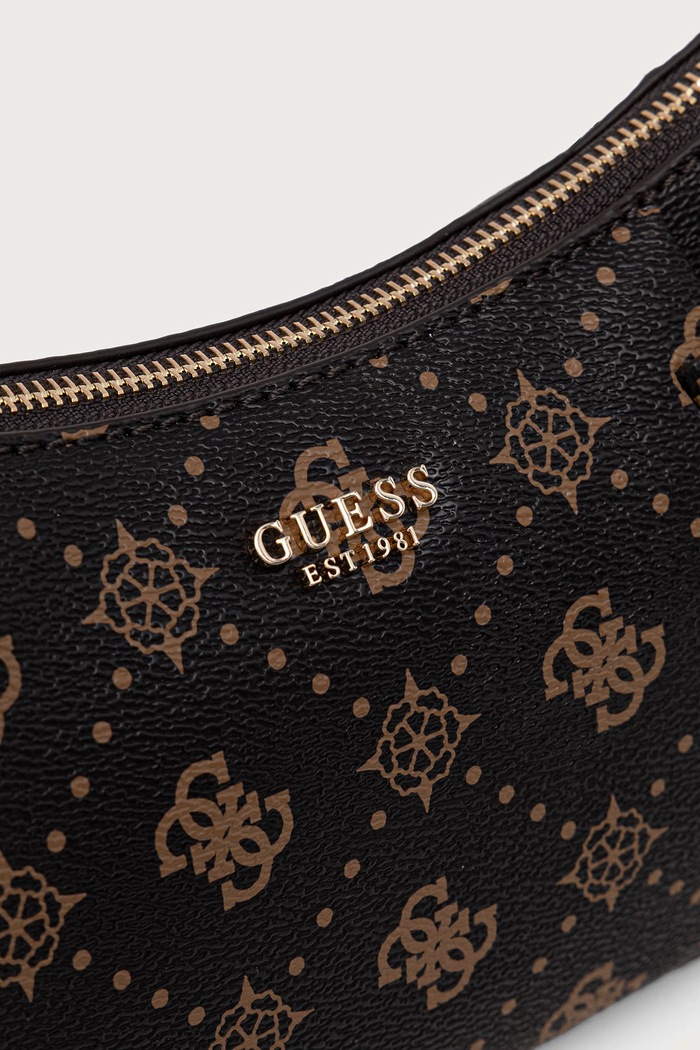 Guess torebka bagietka damska z imitacji skóry ALLEGRA brązowy HWGP24.89180