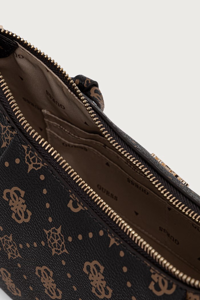 Guess torebka bagietka damska z imitacji skóry ALLEGRA HWGP24.89180 brązowy