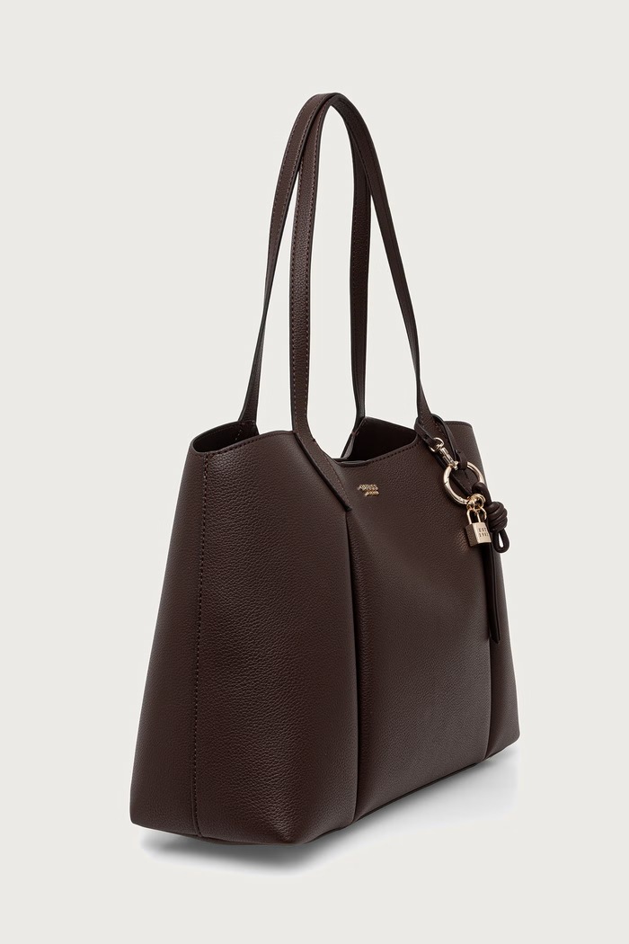 Akcesoria Guess torebka shopper damska z imitacji skóry MELODY HWBG97.35230 brązowy