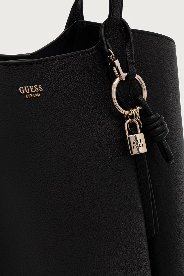Guess torebka shopper damska z imitacji skóry MELODY czarny HWBG97.35230