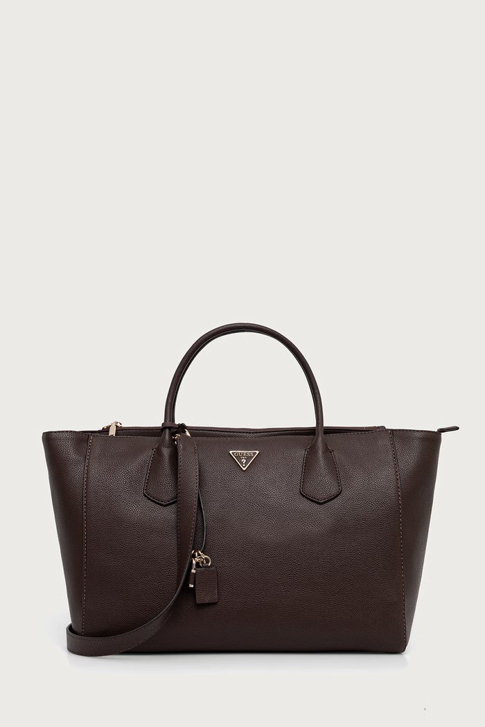 Guess Torebka shopper damska z imitacji skóry MARISSA brązowy HWBG23.33240