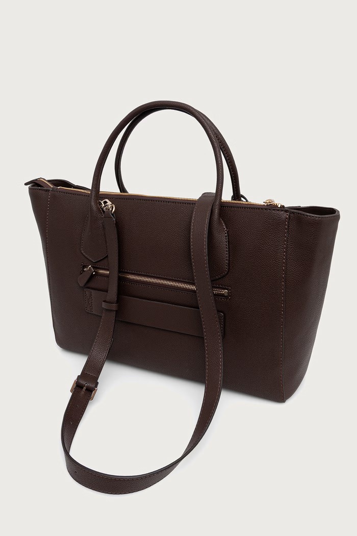 Akcesoria Guess Torebka shopper damska z imitacji skóry MARISSA HWBG23.33240 brązowy