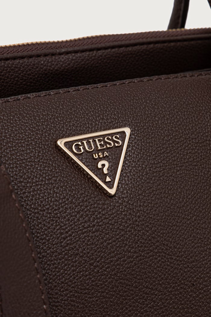 Torebka shopper damska z imitacji skóry MARISSA Guess HWBG23.33240 brązowy