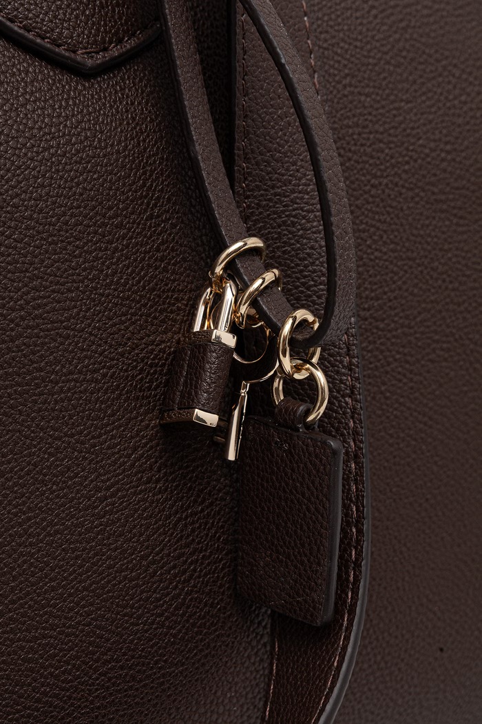 Torebka shopper damska z imitacji skóry MARISSA Guess brązowy HWBG23.33240