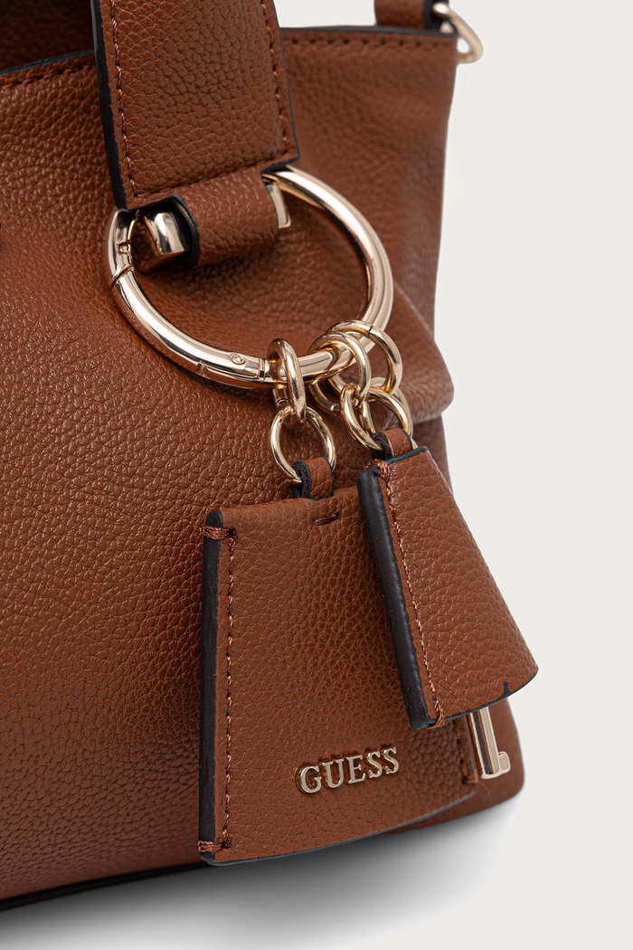Guess torebka crossbody damska z imitacji skóry SUZY brązowy HWBG23.22760