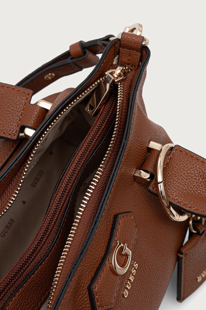 Guess torebka crossbody damska z imitacji skóry SUZY HWBG23.22760 brązowy