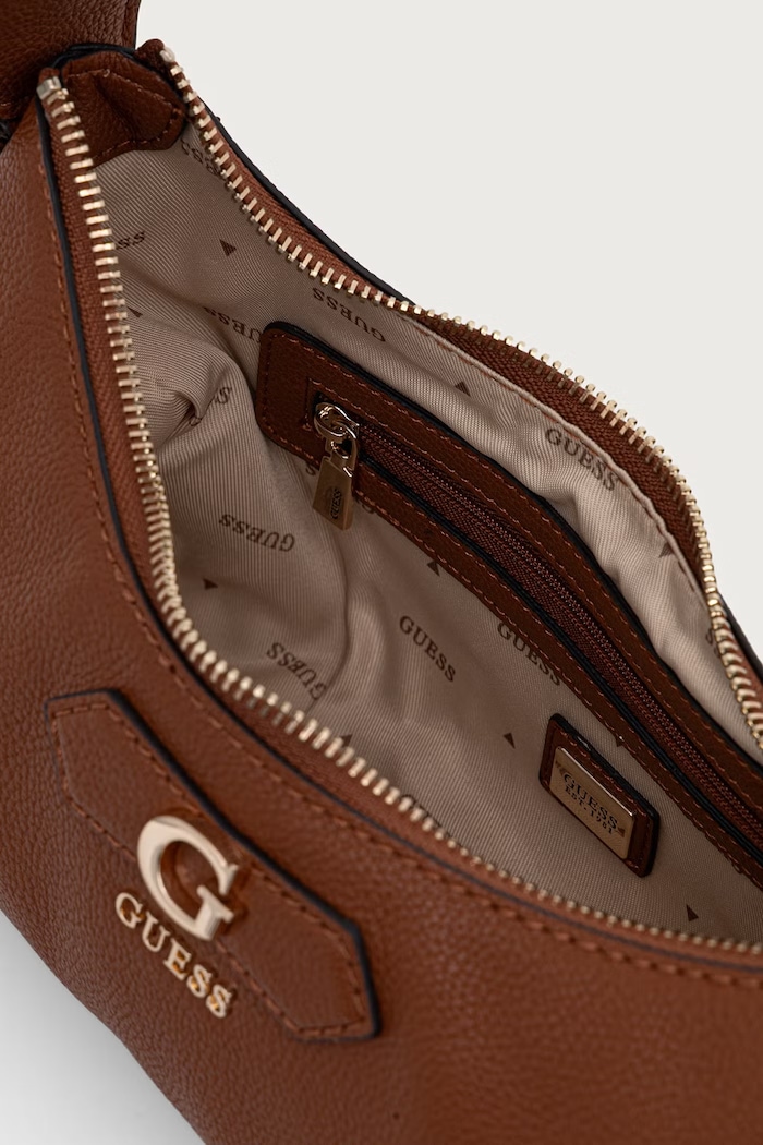 Guess torebka hobo damska z imitacji skóry SUZY HWBG23.22180 brązowy