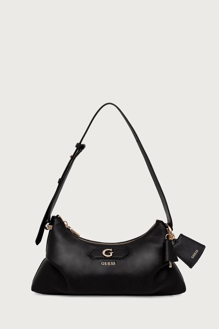 Guess torebka hobo damska z imitacji skóry SUZY czarny HWBG23.22180