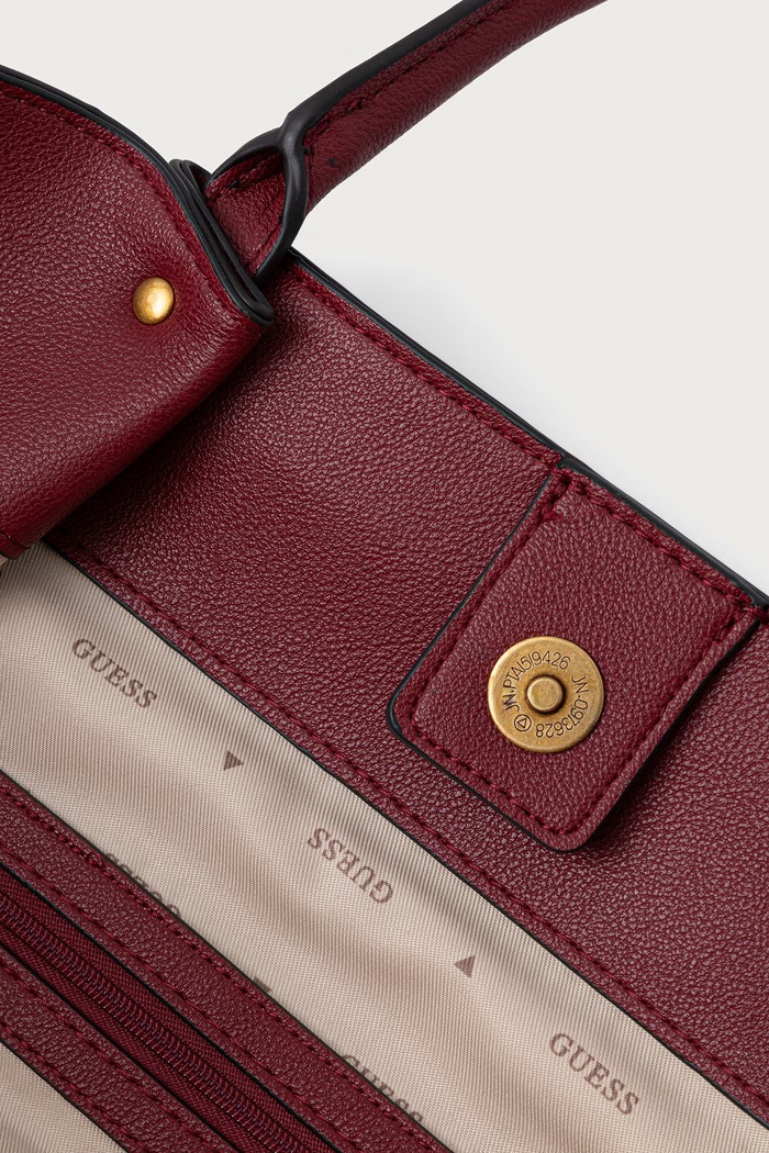 Torebka shopper damska z imitacji skóry ALLEGRA Guess czerwony HWBG22.37230