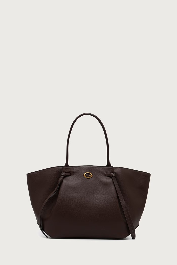 Guess Kabelka typu shopper dámska z imitácie kože ALLEGRA hnedá HWBG22.37230
