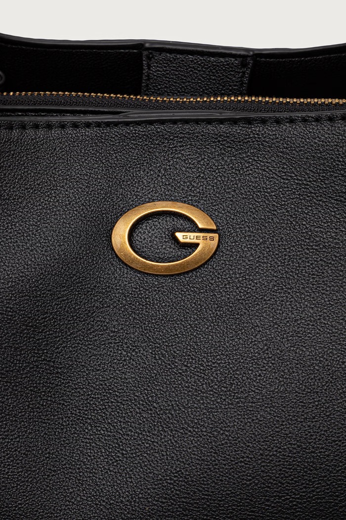 Torebka shopper damska z imitacji skóry ALLEGRA Guess HWBG22.37230 czarny