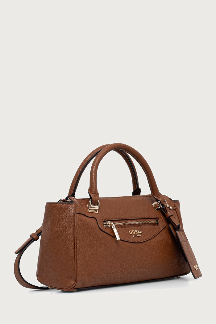 Guess Torebka bagietka damska z imitacji skóry ANTONIA HWBG21.83050 brązowy AW26