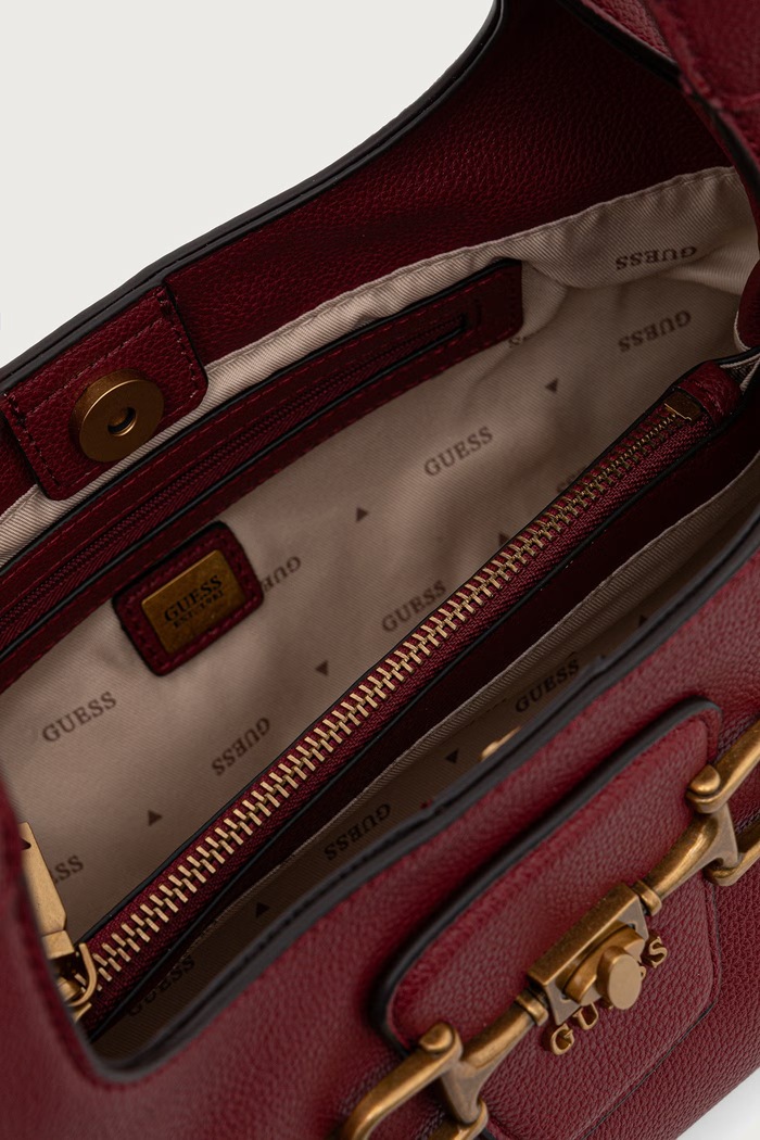 Guess torebka hobo damska z imitacji skóry SUNSET HWBB23.14010 czerwony