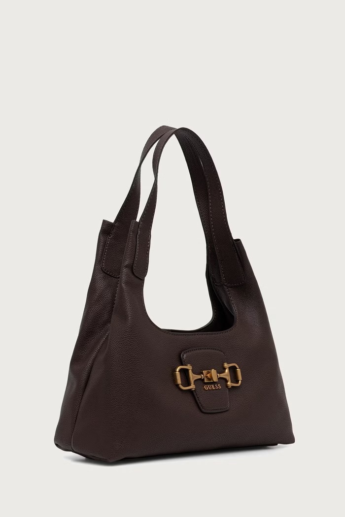 Guess torebka hobo damska z imitacji skóry SUNSET HWBB23.14010 brązowy AW26