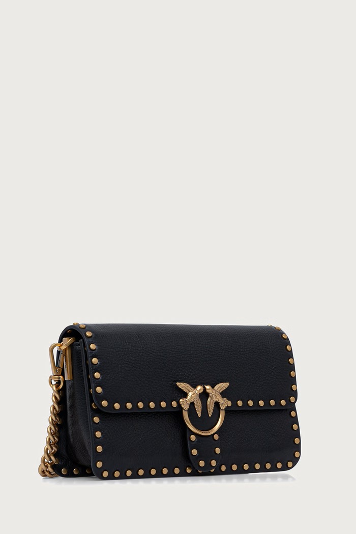 Pinko Χιαστί γυναικεία δερμάτινη 107665.A2JG μαύρο AW26