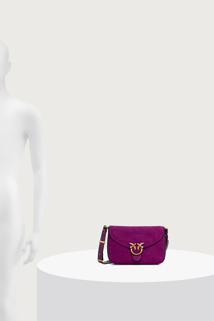 Pinko Torebka crossbody damska zamszowa 107656.A0F6