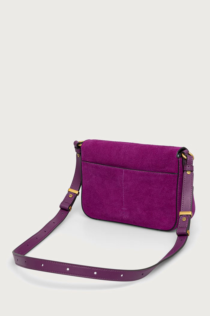 Akcesoria Pinko Torebka crossbody damska zamszowa 107656.A0F6 różowy