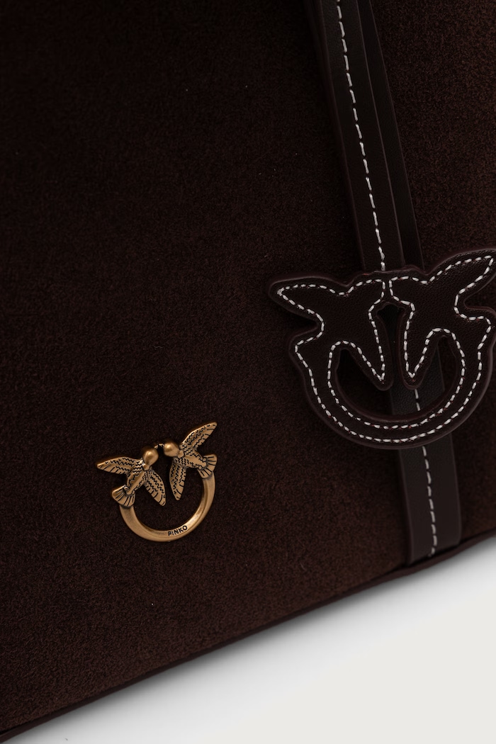 Torebka crossbody damska skórzana Pinko 102833.A3NP brązowy
