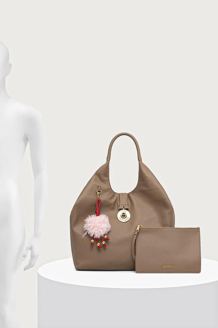 Love Moschino Torebka shopper damska z imitacji skóry JC4238PP0PKI0105