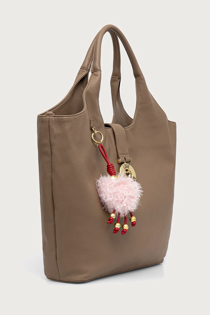 Love Moschino Torebka shopper damska z imitacji skóry JC4238PP0PKI0105 beżowy AW26