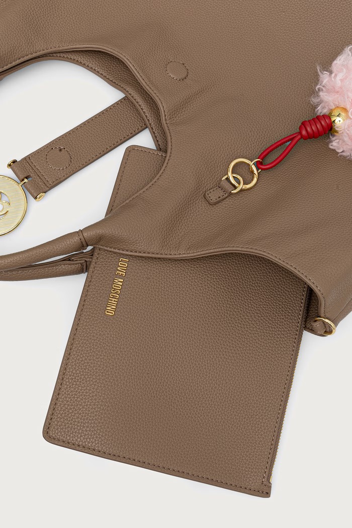 Love Moschino Torebka shopper damska z imitacji skóry JC4238PP0PKI0105
