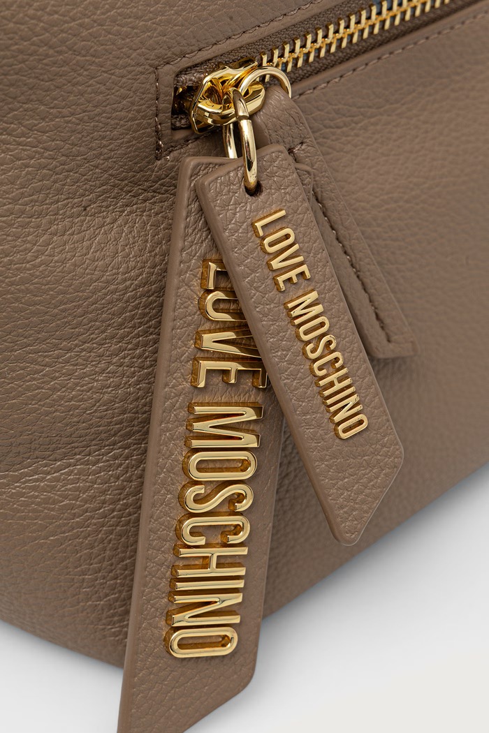Torebka shopper damska z imitacji skóry Love Moschino JC4228PP0PKG0105 beżowy