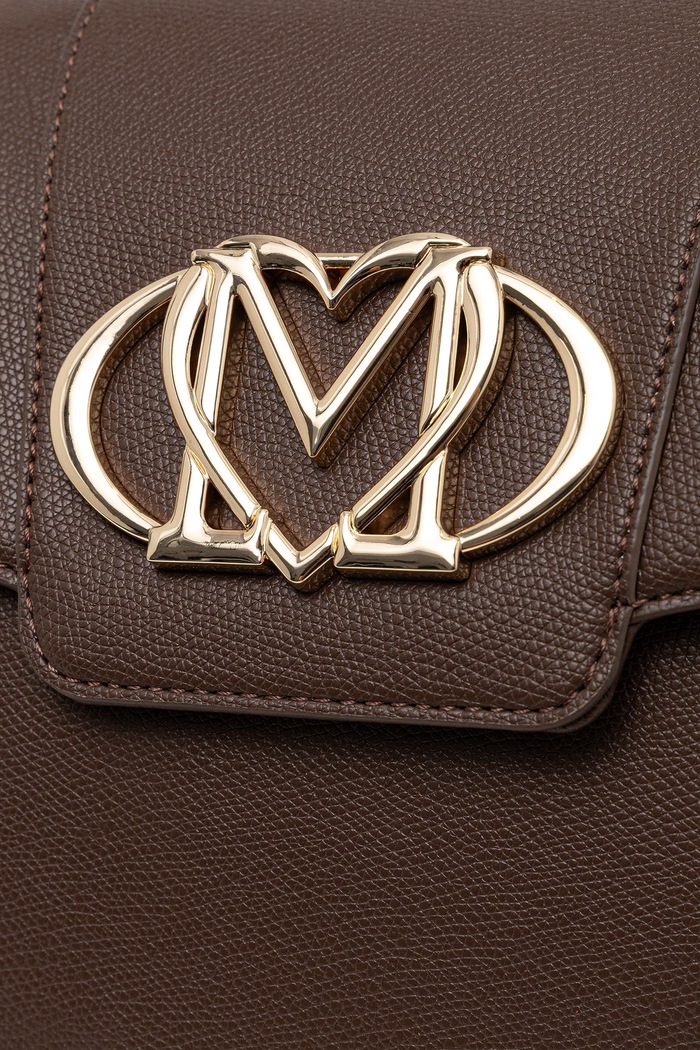 Torebka damska z imitacji skóry Love Moschino JC4209PP0PKB0313 brązowy