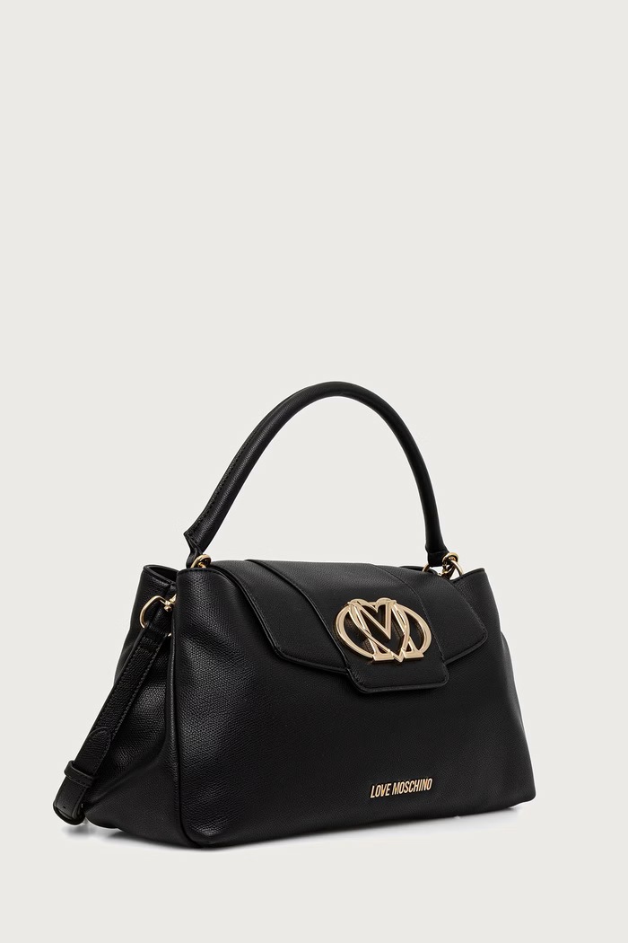 Love Moschino Torebka damska z imitacji skóry JC4209PP0PKB0000 czarny AW26