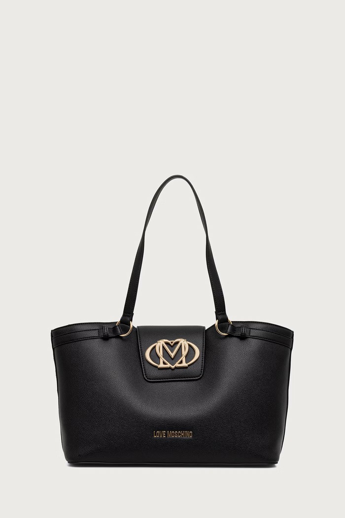 Love Moschino Torebka damska z imitacji skóry JC4206PP0PKB0000 czarny AW26