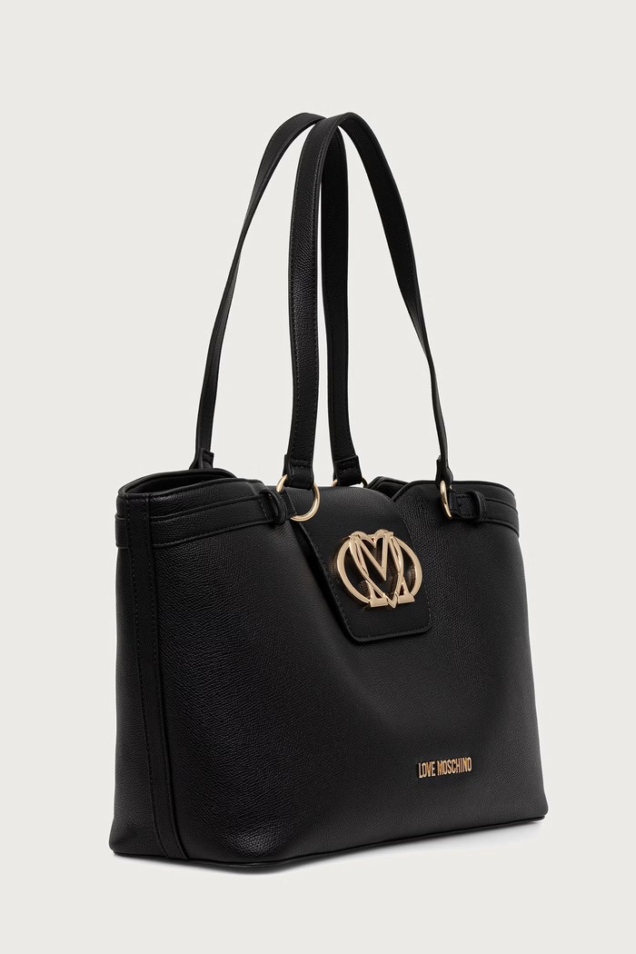 Akcesoria Love Moschino Torebka damska z imitacji skóry JC4206PP0PKB0000 czarny