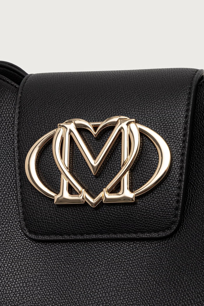 Torebka damska z imitacji skóry Love Moschino czarny JC4206PP0PKB0000