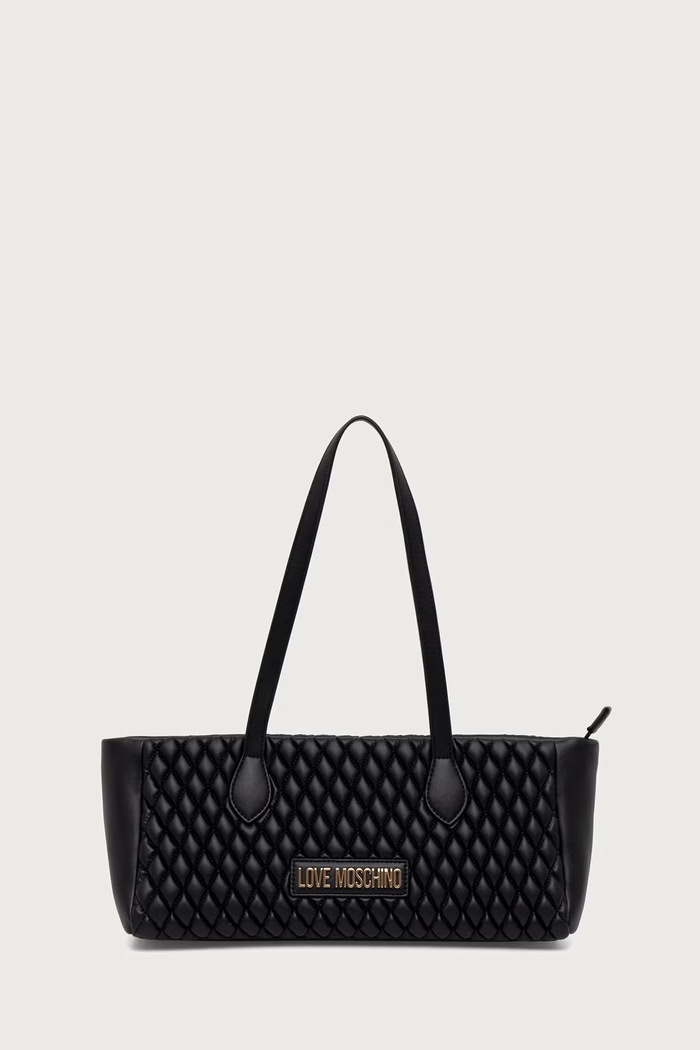 Love Moschino Torebka bagietka damska z imitacji skóry czarny JC4291PP0PK1200A
