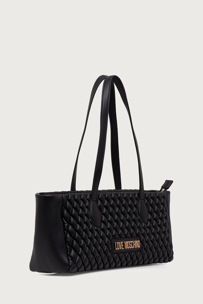 Love Moschino Torebka bagietka damska z imitacji skóry JC4291PP0PK1200A czarny AW26
