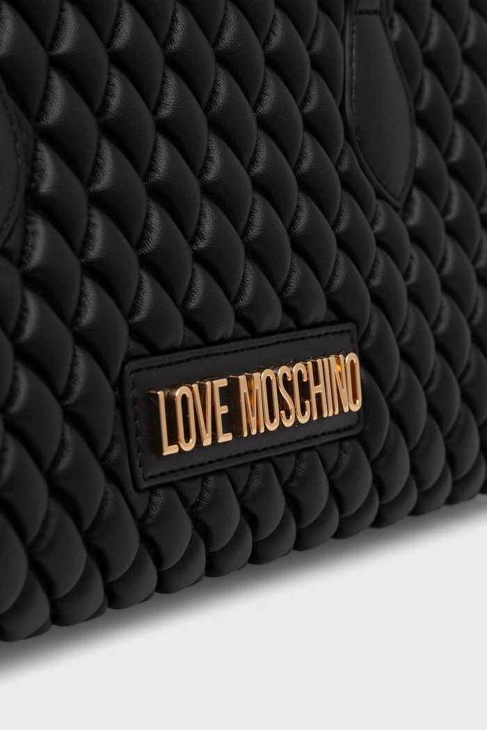 Torebka bagietka damska z imitacji skóry Love Moschino JC4291PP0PK1200A czarny